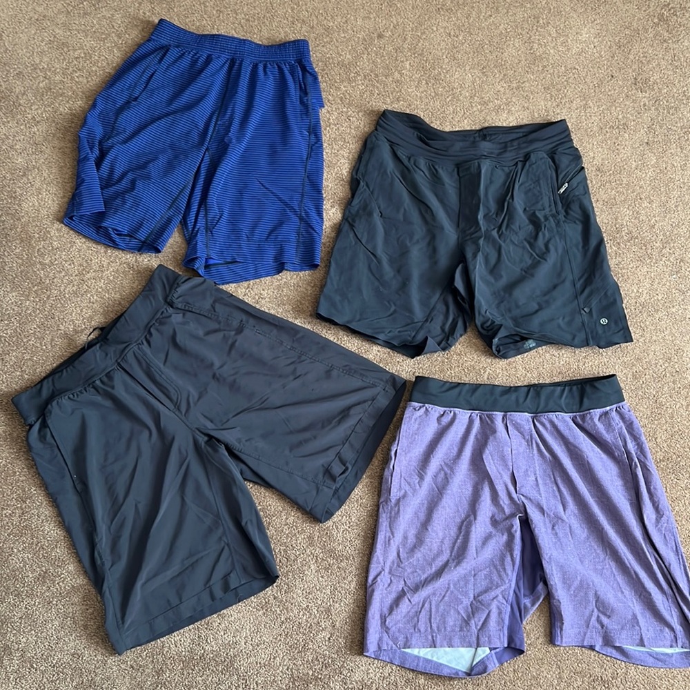 4 Lululemon Athletica Mens Shorts (lot)